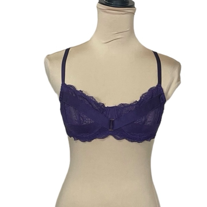 Euc Adore Me Purple Lace Bra